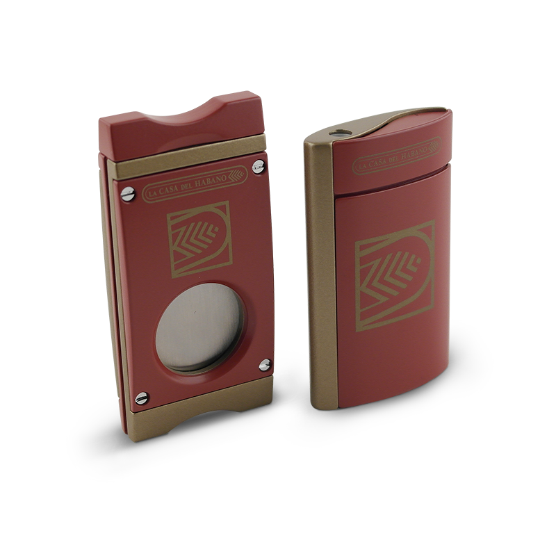 Cigar cutter and lighter set La Casa del Habano