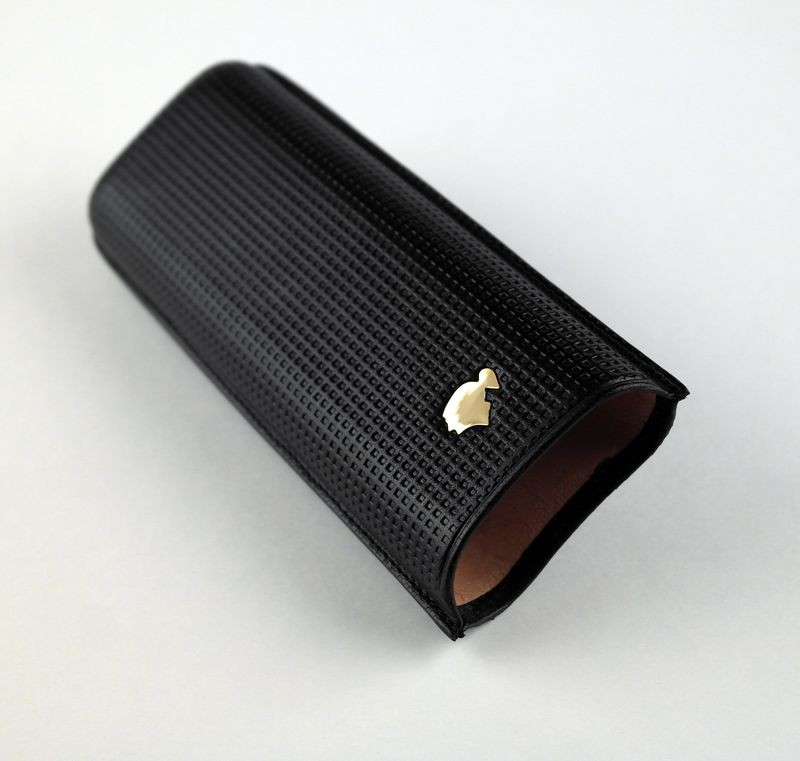 Adjustable leather cigar case COHIBA 2 cigars
