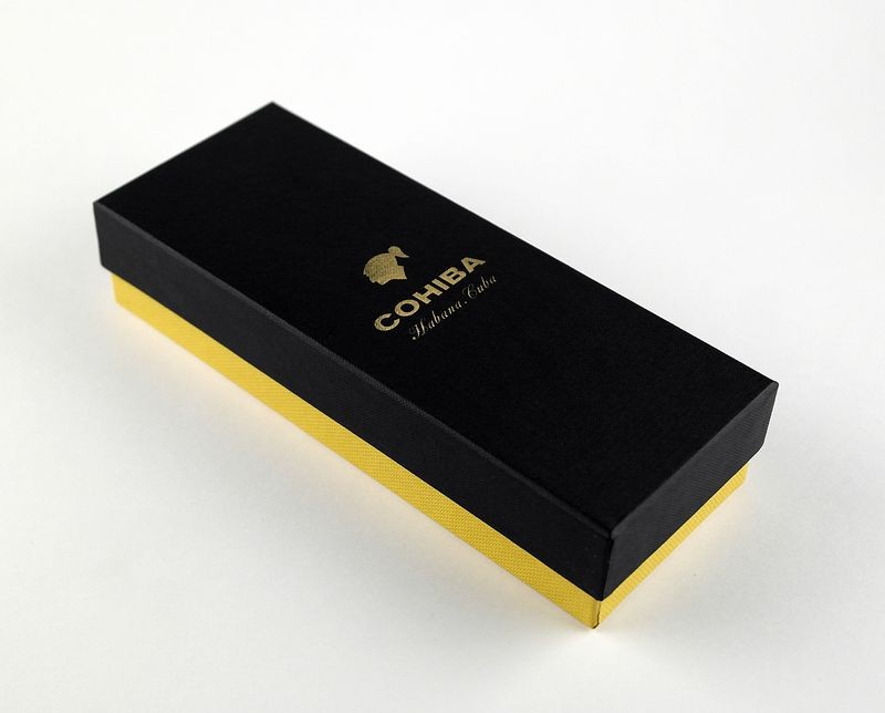 Adjustable leather cigar case COHIBA 2 cigars