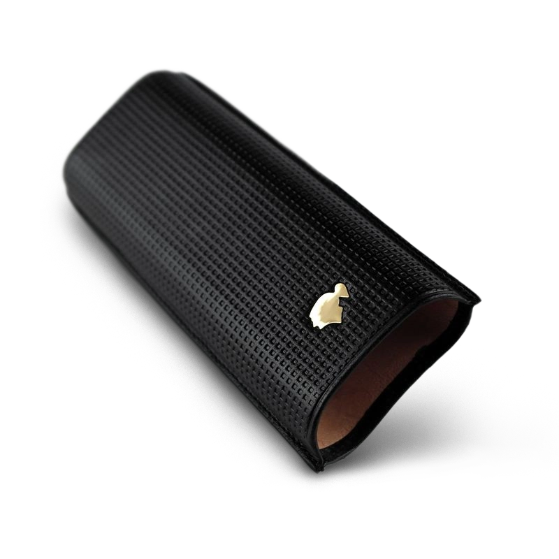 Adjustable leather cigar case COHIBA 2 cigars