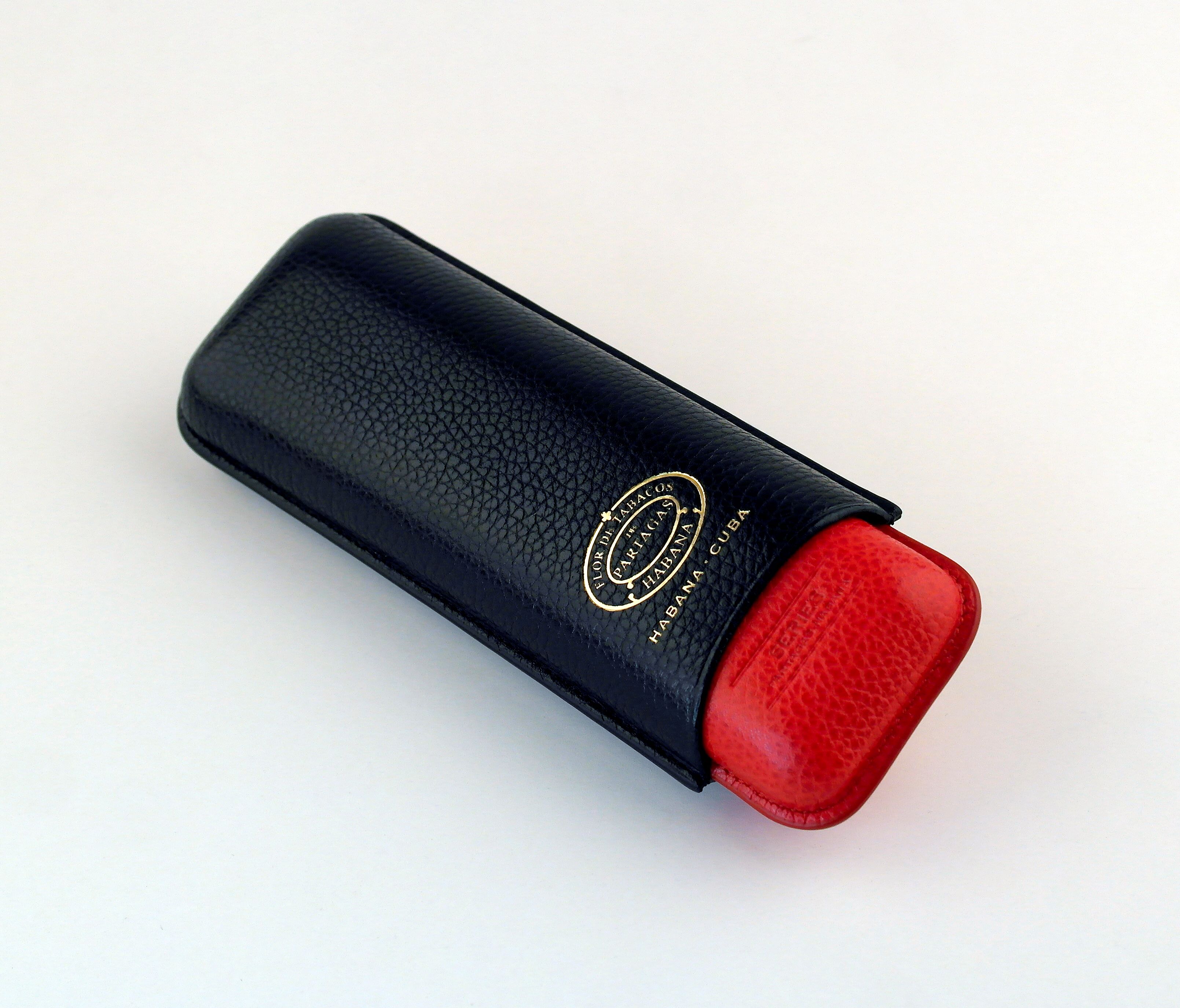 Adjustable leather cigar case PARTAGÁS 2 cigars