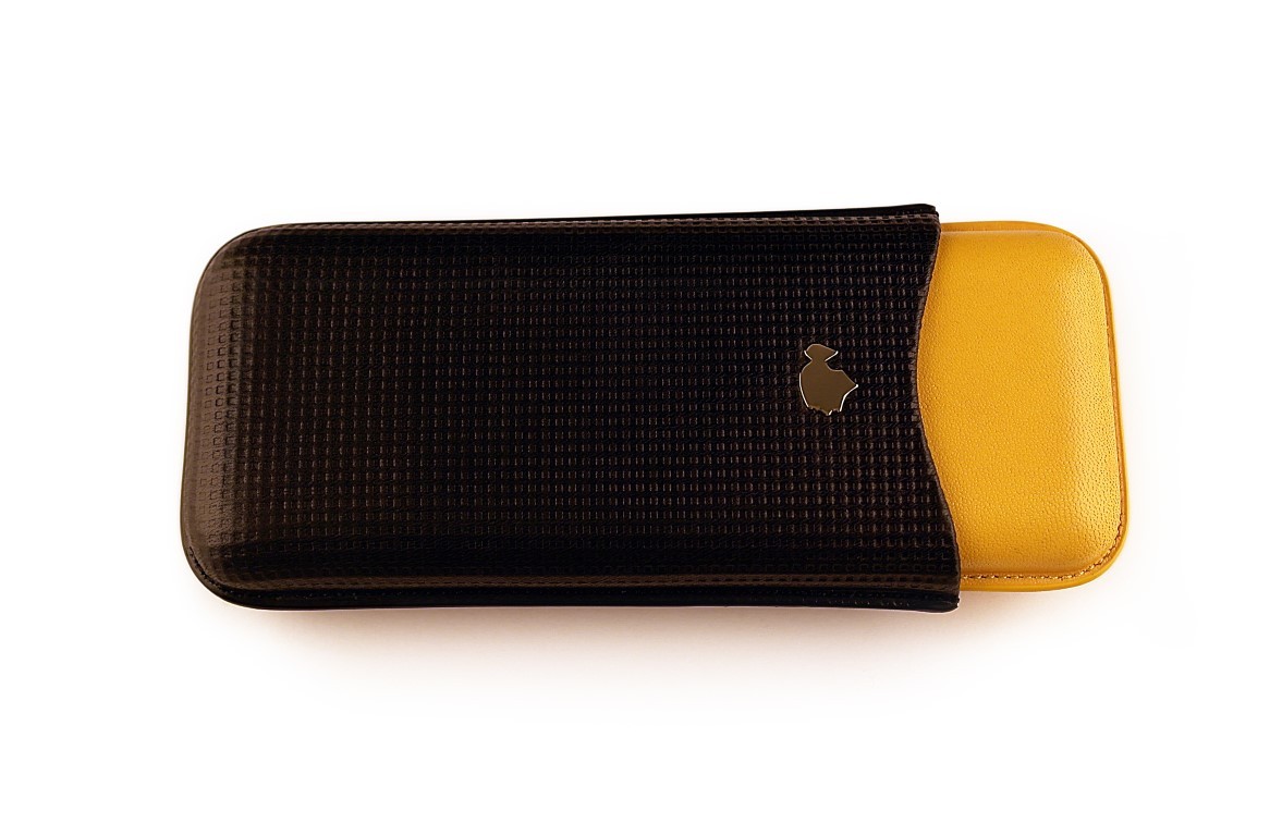 Purera de piel COHIBA ajustable 3 puros