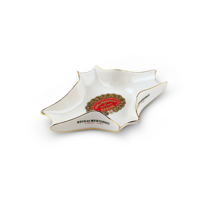 Cenicero porcelana  HOYO DE MONTERREY Blanco