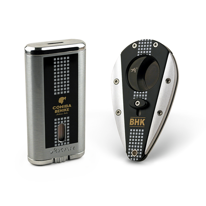 Set de encendedor y cortapuros COHIBA BEHIKE