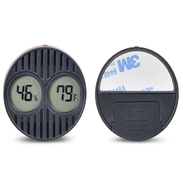 Round  small Humidity and Temperature Monitor